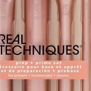 Real Techniques Prep + Prime Set - Rose 🌹gold Pink. Makeup brushes!